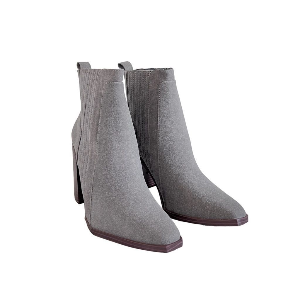 Marc Fisher NEW Women's Light Gray Alva Pointy Toe Ankle Booties 8